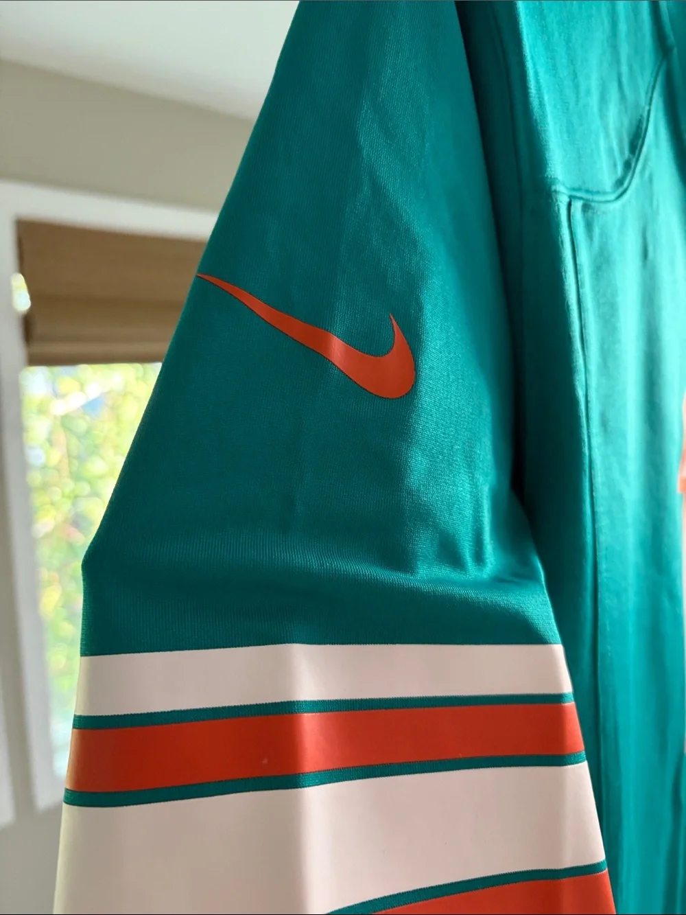 Nike Miami Dolphins Tua Teal Football Jersey with White & Orange Accents